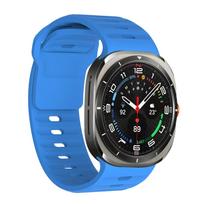 Sport Silicone Band For Samsung Galaxy Watch 7 ultra Strap 47mm Accessories Bracelet correa Galaxy Watch ultra Strap 47mm Belt Galaxy 7 Ultra 47mm dangaus mėlyna spalva