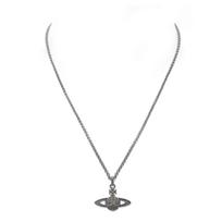 Vivienne Westwood Dangaus dizaino žalvario ir kristalo karoliai Vyriški karoliai Juodi 63020104-02S108-CN Basic Packaging-Dust Bag+Box gray