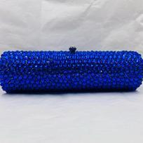 New Green Rhinestone Women Evening Bag Luxury Lady Party Dinner Crystal Clutch WHTUOHENG Cocktail Handbags Gala Dazzling Bags mėlyna