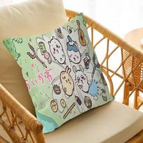 Cute Cartoon Chiikawa Cushion Cover Car Throw Pillow Case For Sofa Car Christmas Gift 30x30cm