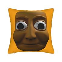 Tung Tung Tung Sahur Square Pillow Cases Italian Brainrot Meme Cushion Covers Fashion Zipper Decor Pillowcase for Car 40*40cm 40x40cm
