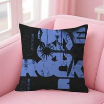 ONE OK ROCK logo Double-sided Printed pillow cover Short plush Suitable living rooms bedrooms sofas throw cushion cover 35x35cm