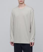 Musinsa Standard Supima Relaxed Crew Neck Long Sleeve T-Shirt [Mushroom] Mushroom/2Xl