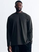 Aerit Soft Warm Mock Neck Ls Am1173 Gy Warm Gray / 5 Size (120-125)