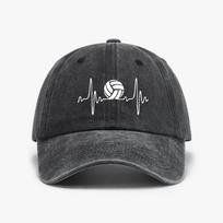 Heartbeat Volleyballs Harajuku Pop Cowboy Baseball Cap Adjustable Snapback Hats for Basketball Fans Hat Adjustable