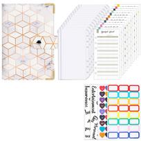 Leather Budget Binder Set for Money Saving, Daily Journal Planner
