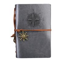 Leather Journal Traveler Notebook 150 Page Loose Leaf Journal, Gift for Men pilka