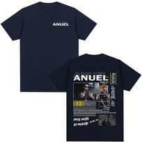 Rapper Anuel Aa Real Hasta La Muerte T Shirt Unisex Fashion Hip Hop Streetwear T Shirts Unisex Casual 100 Cotton Oversized TShirt S