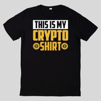 T-Shirt Crypto Bitcoin Baumwolle Fun Spaß Sprüche Lustig Cartoon L