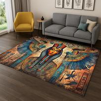 Senovės Egipto Anubio mitologija Faraono Kilimas Kilimas Namams Miegamajam Svetainei Sofai Durų Kilimėlis Dekoras, Plotinis Kilimas Žaidimų Neslystantis Kilimėlis 40x60cm