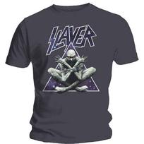 Rockoff Trade Slayer Triangle Demon Mens Charcoal TS: Large T-Shirt, Grey 2XL