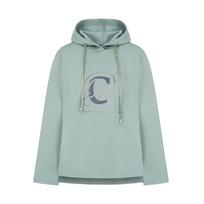 Crocodile Lady Cushion Fabric Hoodie Sweatshirt_Cldsts105_Cldsts105 Green (Gr)/095
