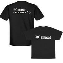 Naujas Bobcat traktorius Bob Cat logotipas Unisex marškinėliai Juokingi Dydis S iki 5XL XL black