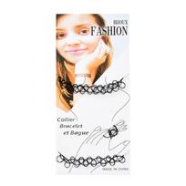 Elastic Stretchable Chokers Gothic Tattoos Choker Chain Jewelry for Women Girls 1