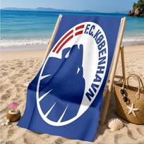 Fc Copenhagen Lion Crest Beach Towel, Quick-drying, Easy to Care for, Suitable for Both Fitness and Beach Vacations,Sports Essential 70cmx140cm(27x55inch)