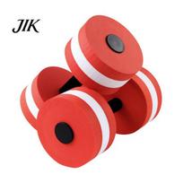 Aqua Dumbbell 2Pcs Water High Density EVA Foam Pool Weight Men Women Quick-drying Aerobic Loss Floating Exercise Fitness Barbell Workout Equipment raudona