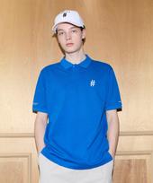 Essential Comfort Fit Short Sleeve Collared T-Shirt (Blue) S