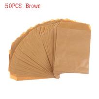 Baking Wave Dot Wrapping Supplies Popcorn Bag Kraft Paper Bag Packing Pouch Candy Biscuit Bags 50PCS Brown
