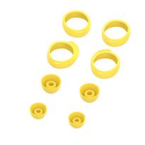 New Headphone Soft Ear tips Kits Earbuds Cover In-ear Silicone Eartips geltona