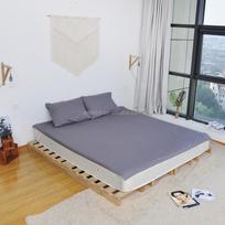 Įžeminimo paklodės su sidabro pluoštu ir ekologiška medvilne, laidžios, su įžeminimo laidu, Įžeminimo laikiklis Flat Bed Sheet&Twin balta