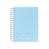 Lihit Lab A6 Open Ring Notebook Light Blue N2728-14     Compact, Durable, Stylish Journal for School & Office Use