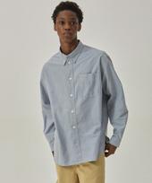 Mc Wood Gun Labor 2112 Oversized Sky Blue Oxford Shirt M