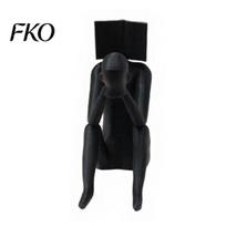 Mobile Phone Holder 3D Printed Reading Man Statue, Abstract Book Head Sculpture, Practical Desk Accessory Creative Decor, for Home Office Gift juoda