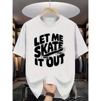 Skateboarding Style Men'S Round-neck T-shirt, Featuring Street Fashion Design, Perfect for Skateboard Enthusiasts S balta