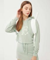 Love Forty Logo Back Zipper Hoodie (Women) L/Green M