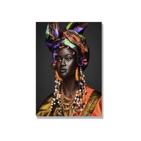 Afrikos moters plakatai, Klasikinis sienų menas, Drobės paveikslai ir spaudiniai, Afroamerikiečių menas, Dekoracija svetainei, Namams 21x30cm No Framed