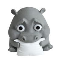 Yousheng Sad Baby Hippo 3D Printed Hippo Ornament Miniature Hippo Figurine Desktop Collectible Hippo Decoration for Home Office pilka