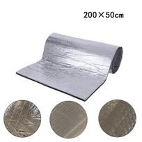 200cm x 50cm Aliuminio Folijos Automobilio Garso Izoliacijos Padas - Lipnus Šilumos Izoliacijos Padas 5mm Thick Aluminum Foil Cotton (Diamond Pattern)