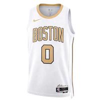 Nike Dri-Fit Swingman NBA Boston Celtics 2025-26 Sezonas Jason Tatum 0 Apvalus kaklas Greitai džiūstanti krepšinio marškinėliai Vyriški marškinėliai HM5974-103 L