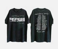 MENS WOMENS Matchbox Twenty Band Tour 2001 Black Short Sleeve Cotton T-shirt 3XL