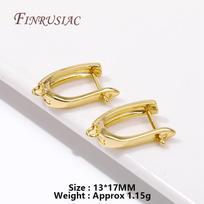 DIY Earrings Making Accessories 18K Gold Plated French Earrings Clasps Hooks Earwires Fasteners Findings Wholesale 1 pair
