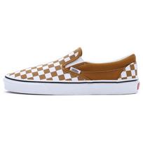 Vans Classic Slip-On Klasikiniai Patvarūs Žemi Skate Batai Unisex Sportbačiai Rudi Balti VN000BVZ1M7 44.5 white