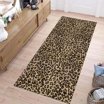 Leopardo rašto takelis Gyvūno kailio tekstūros spaudinys Namų dekoro kilimėlis Neslystantis koridoriaus rudens žiemos dekoro kilimas Miegamojo dekoras 40x120CM