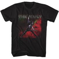 The Cult Sonic Temple Album Cover Logo T-Shirt Rock Music Band Mens Black Cotton Unisex T-Shirt S įvairiaspalvis
