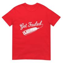 Vintage Distressed Barber Tshirt Get Faded Script Tail Te Tshirt S