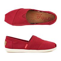 [DRILLEYS] Merlot Red Women's Slip-On Merlot Red Female 35(220)