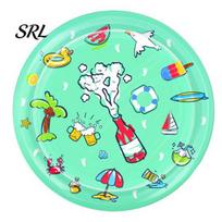 Durable Pet Cooling Pad Inflatable Mat, Water Sensory Play Fillable Summer Cat Mat for Cats And Dogs Sealed Seams žalia