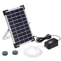 5w Solar Pond Pump Aquarium Air Pump Super Mute Air Compressor Aquarium for Fish Tank Outdoor Fishing Camping DC Lithium Battery 30*18.5*7CM