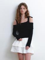 Kinder Baby Ribbon Sleeveless & Off-Shoulder Top Set - Black Black/Free