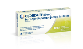Opexa 20mg burnoje disperguojamos tabletės N10