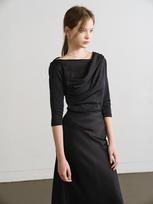Rotre Domin Lautre Draped Black T Shirts Black/Free