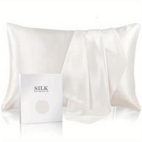 1PC Silk Pillowcase for Hair and Skin, 6A Soft Silk Pillow Case Gift Box, 600 Thread Count, Double Side Silk 50x66cm