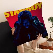Hip Hop Music Hot Album Star The Weeknd Starboy Cushion Cover Pillowcase Upholstery Sofa Throw Pillow Home Decor Pillowcas 30x30cm