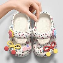 Baotou Anti-slip Shoes, Children's Beach Shoes, Girls' Flip-flops 18-19 balta