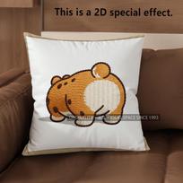 2D Corgi Butt Patterns: Adorable Pillow Covers Pattern Cushion Cover Suitable For Sofa Bedroom Car Pillow Cover 40x40cm