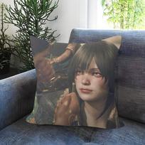 Cartoon monster hunter pattern Double-sided Printed pillow cover Short plush Suitable living rooms sofas throw cushion cover 35x35cm